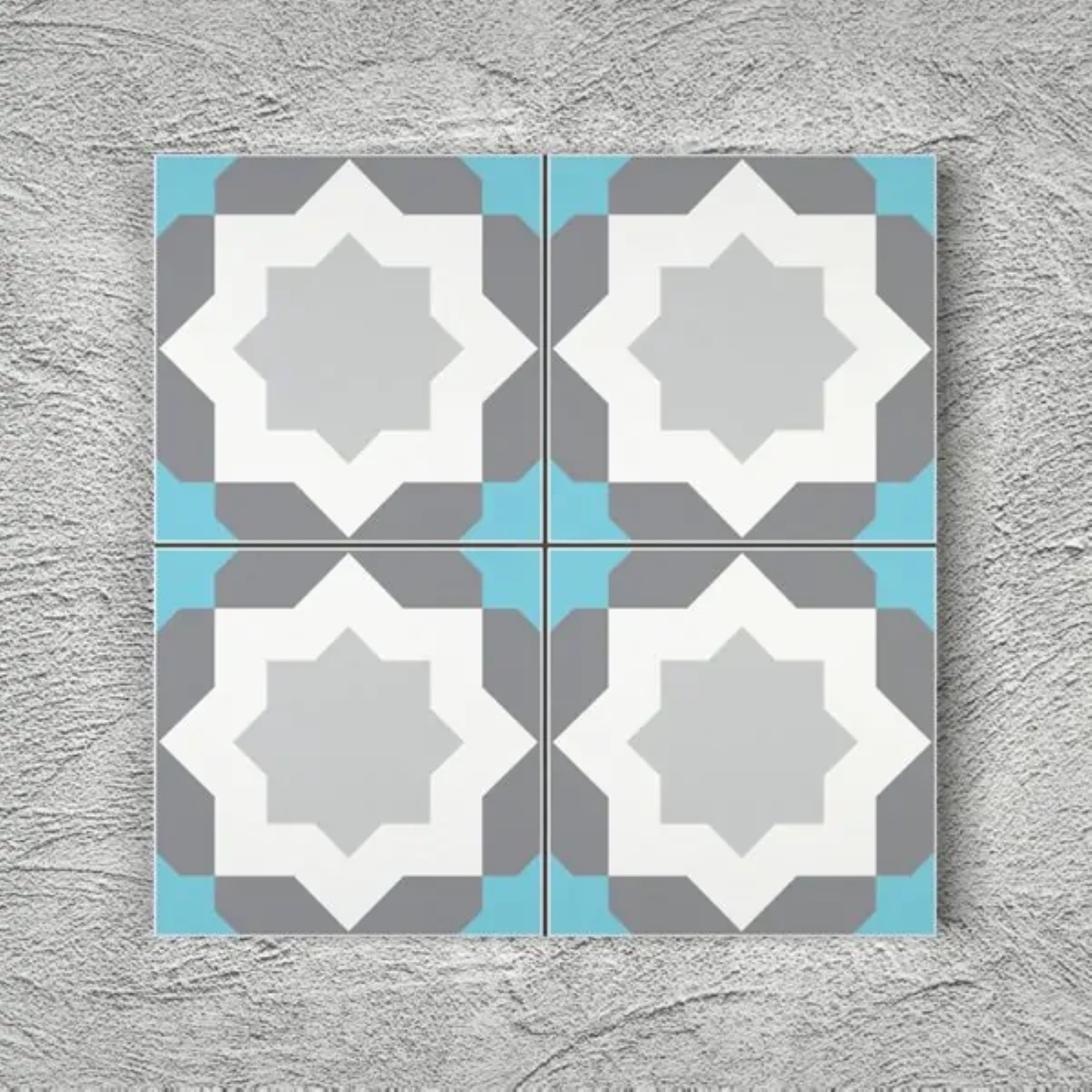 20x20 cm Çini Yer Karosu Y-31